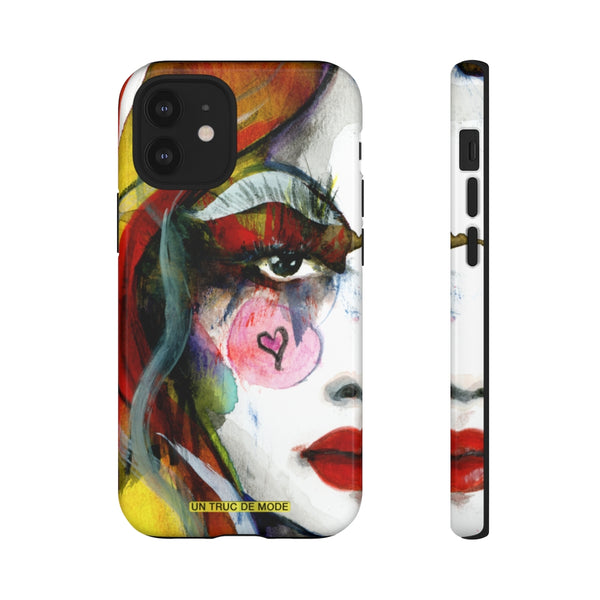 Carolines Half Face · iphone Tough Case