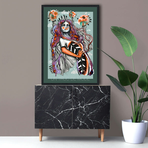 Chloé In The Woods · Art Print