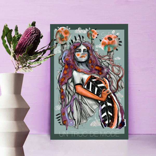 Chloé In The Woods · Art Print